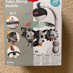 Tiny Love Take-Along Mobile with Black and White Animals